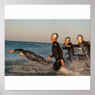 Sprung in den Ozean Poster