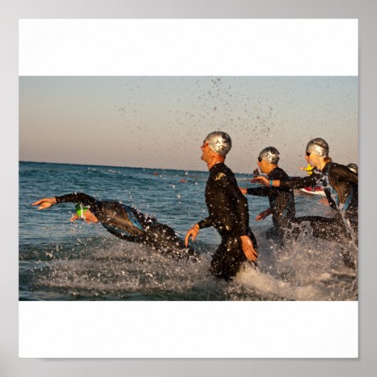 Sprung in den Ozean Poster (Vorne)