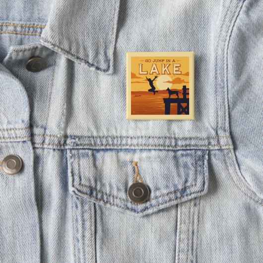 Sprung in den See Button (Beispiel)