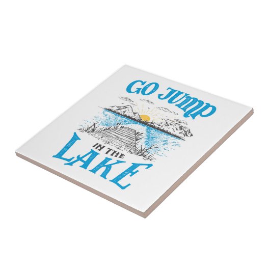 Sprung in den See Fliese (Seite)