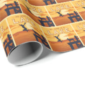 Sprung in den See Geschenkpapier (Rolleneckpunkt)