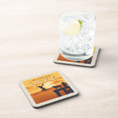 Sprung in den See Getränkeuntersetzer (Rechte Seite)