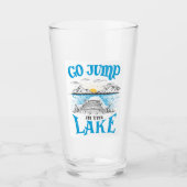 Sprung in den See Glas (Vorderseite)