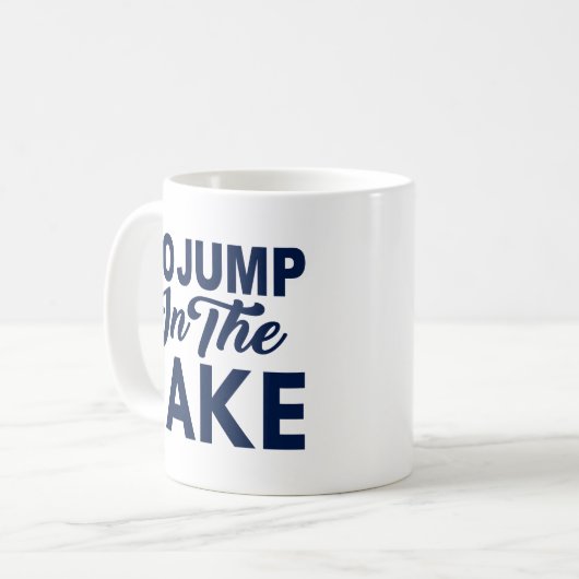 Sprung in den See Kaffeetasse (Vorderseite Links)