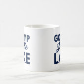 Sprung in den See Kaffeetasse (Mittel)