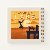Sprung in den See Notizblock (Rückseite)