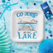 Sprung in den See Pappteller (Party)
