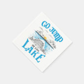 Sprung in den See Serviette (Ecke)