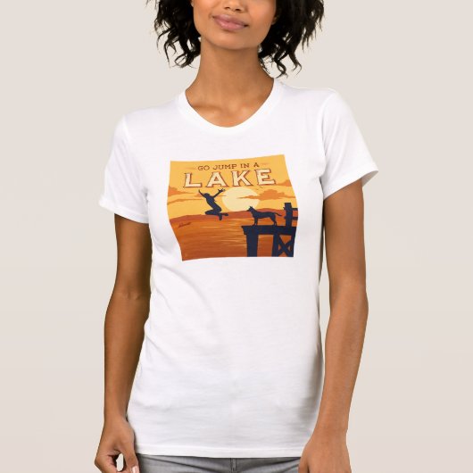 Sprung in den See T-Shirt (Vorderseite)