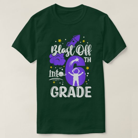 Sprung in die 6. Klasse Boys - Ihr Weltraum T-Shirt (Design vorne)