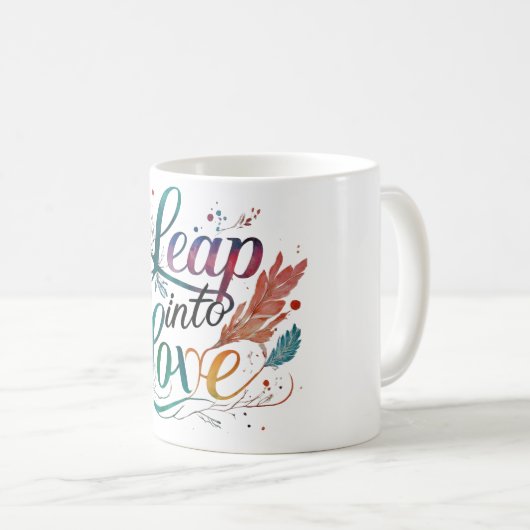 Sprung in die Liebe Kaffeetasse (VorderseiteRechts)