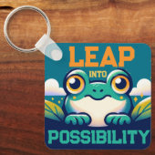 Sprung in die Möglichkeit Schlüsselanhänger (Vorderseite)