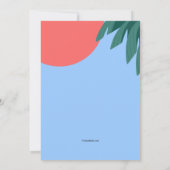 Sprung ins Party des schönen Pools Einladung (Rückseite)