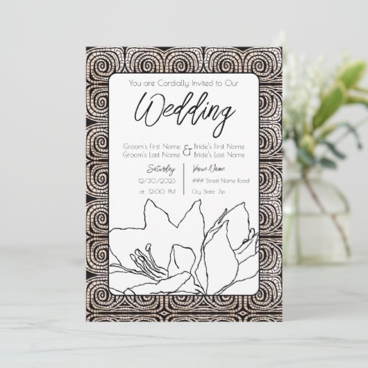 Sprung ins Zimmer Einladung (Stehend Vorderseite)