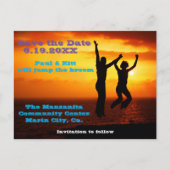 Sprung ins Zimmer Postkarte (Vorderseite)