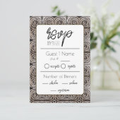 Sprung ins Zimmer RSVP Karte (Stehend Vorderseite)