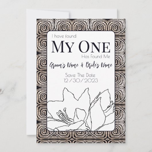 Sprung ins Zimmer Save The Date (Vorderseite)