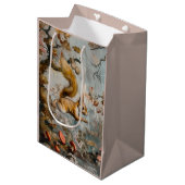 Sprung - Papiertasche Mittlere Geschenktüte (Vorderseite Schrägansicht)