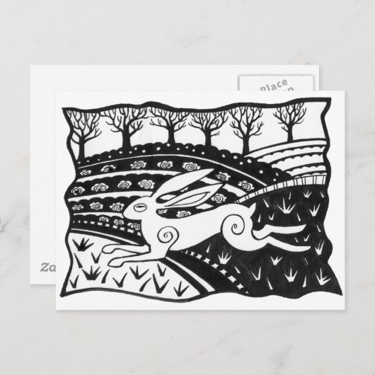 Sprung Postkarte (Vorne/Hinten)