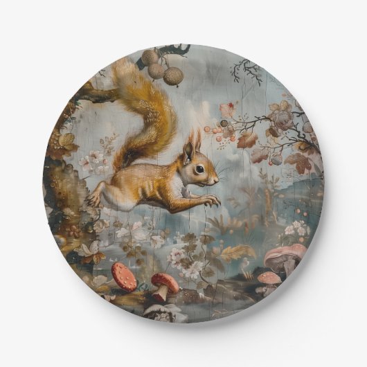 Sprung - Rundpapier-Teller Pappteller (Vorderseite)