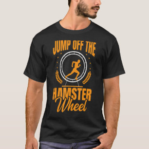 Sprung vom Hamster Wheeltier-Nagel-Hamste T-Shirt