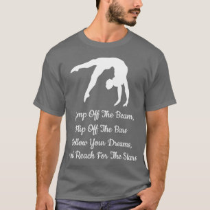 Sprung von der Brise Drehte von der Bars Gymnastik T-Shirt
