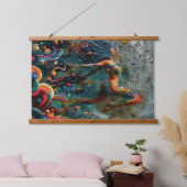 Sprung Wandteppich Mit Holzrahmen (Schlafzimmer)