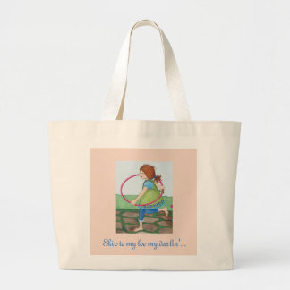 Sprung zu meiner Klo-Taschen-Tasche Jumbo Stoffbeutel