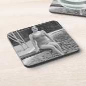 Sprungbrett Getränkeuntersetzer (Linke Seite)