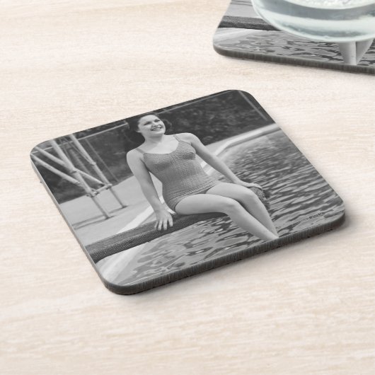 Sprungbrett Getränkeuntersetzer (Linke Seite)