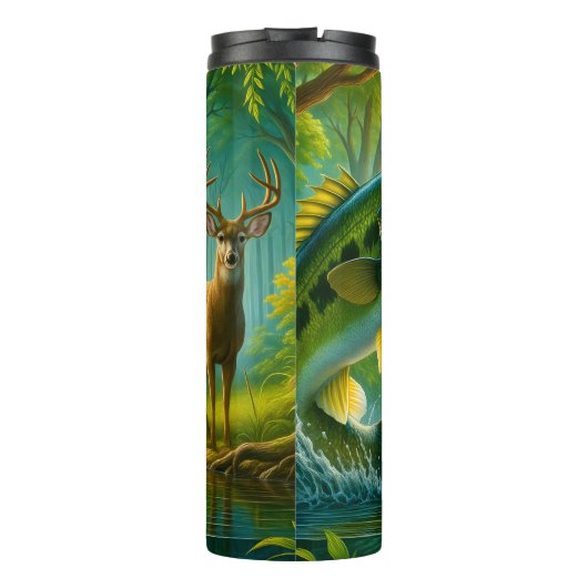 Sprungbrett-Hirschwaldjagd Thermosbecher (Rückseite)