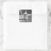 Sprungbrett Quadratischer Aufkleber (Tasche)