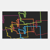 Sprungbrett Rechteckiger Aufkleber (Vorderseite)