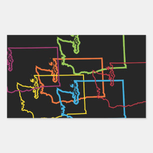 Sprungbrett Rechteckiger Aufkleber