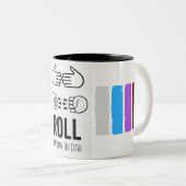 Sprungbrett Zweifarbige Tasse (VorderseiteRechts)