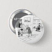 Sprünge der älteren Frau, die Hopse mit Kindern Button (Vorne & Hinten)