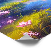 Sprünge des Frühlings, die den Sakura-Baum verkörp Poster (Ecke)