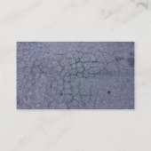 Sprünge in der Asphaltplasterung des Gehwegs Visitenkarte (Rückseite)