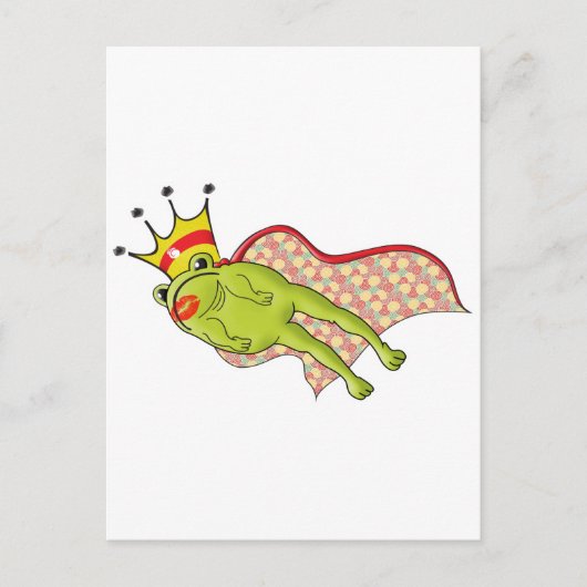 Sprungfarbe des Froschprinzes Postkarte (Vorderseite)