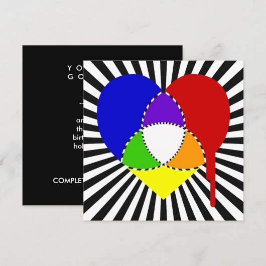 Sprungfarbenkultur Einladung (Vorne/Hinten)