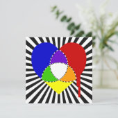 Sprungfarbenkultur Einladung (Stehend Vorderseite)