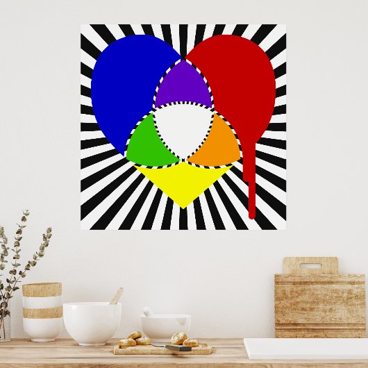 Sprungfarbenkultur Poster (Küche)