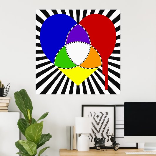 Sprungfarbenkultur Poster (Heimbüro)