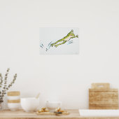 Sprungfrosch 2 poster (Küche)