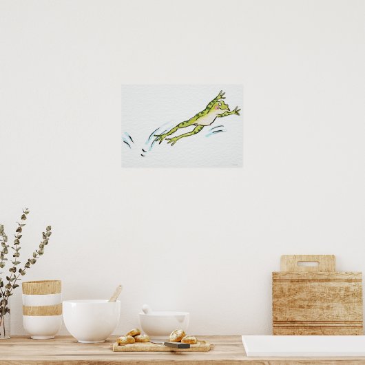 Sprungfrosch 2 poster (Küche)