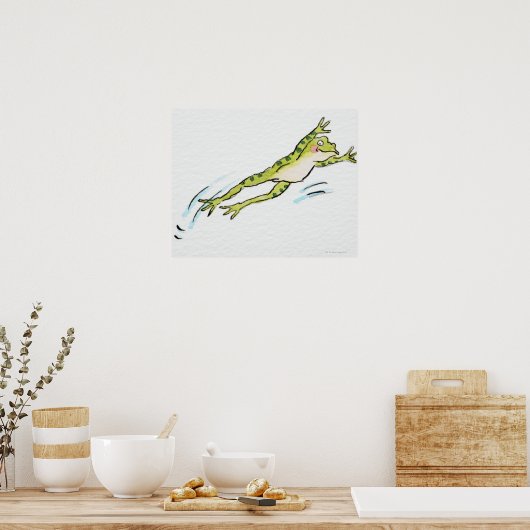 Sprungfrosch 2 poster (Küche)