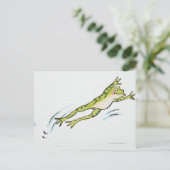 Sprungfrosch 2 postkarte (Stehend Vorderseite)