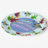 Sprungfrösche tropisch pappteller (Schrägansicht)