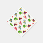 Sprungfrösche tropisch serviette (Ecke)