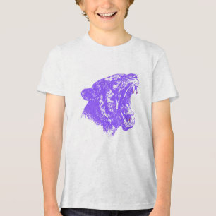 Sprunggelenk mit Paw Print- und Klauenmarken Tri-Blend Shirt